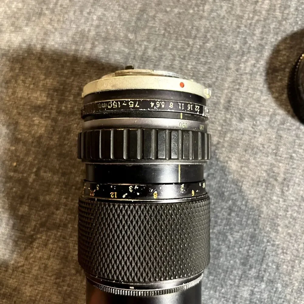 Lot of 2 Olympus OM-System Zuiko Auto-S 50mm f/1.4 and 75-150mm f/4 *Untested*